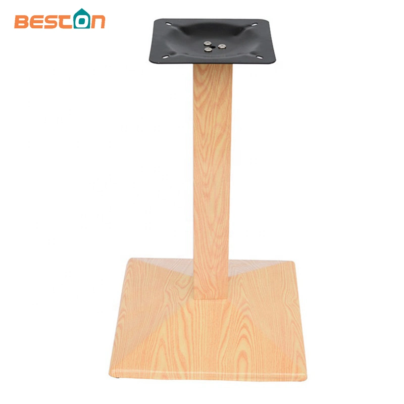 Iron Dining Table Rubber Wood Table Base for Restaurant