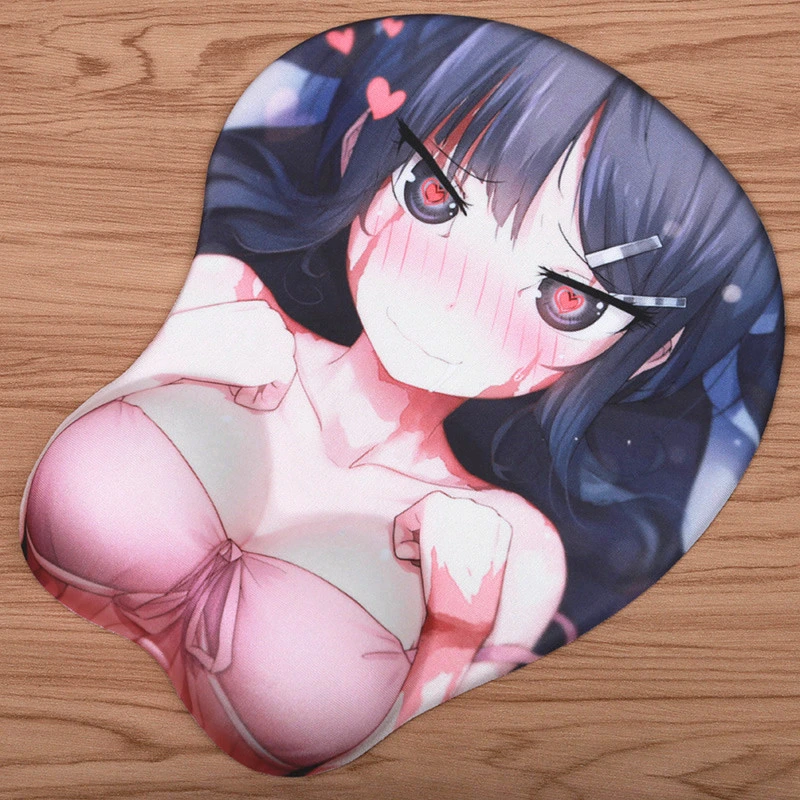 Support Custom Design Sexy 3D Anime Male Chest Gaming Mouse Pad