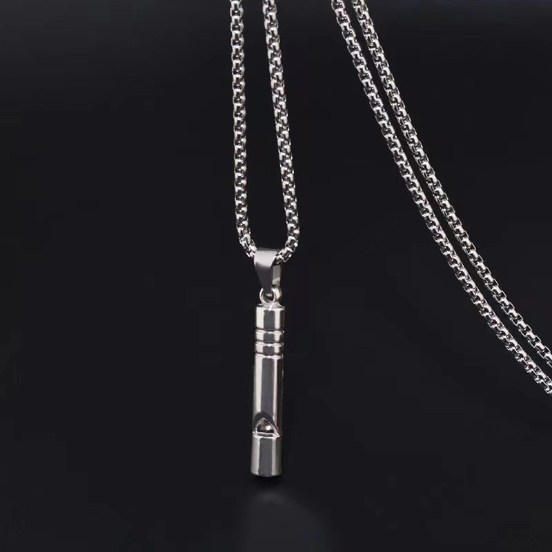 Factory Wholesale/Supplier Whistle Pendant Necklace Male and Female Hip Hop Couple Fashion Ornaments