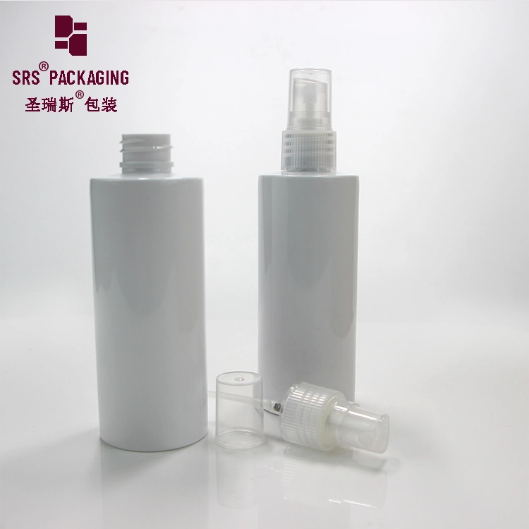 Stock Empty Mini Pet Clear Color Round Flat Alcohol Plastic Bottle Spray 100ml