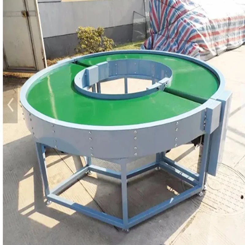 PVC Green Flat Belt Conveyor System Design Food Grade