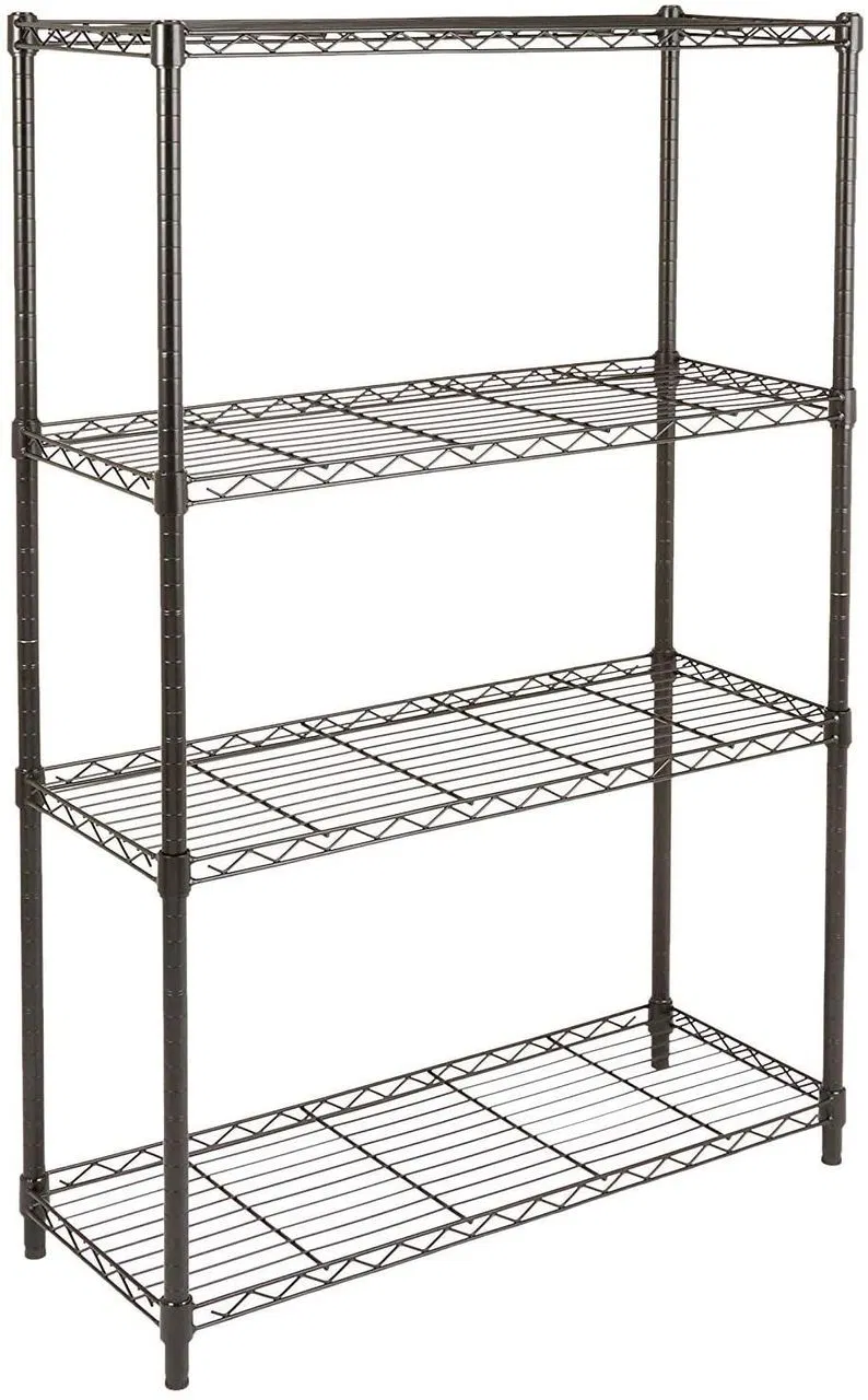 Durable Popular Customized 4-Layers Wire Shelving Storage Racks