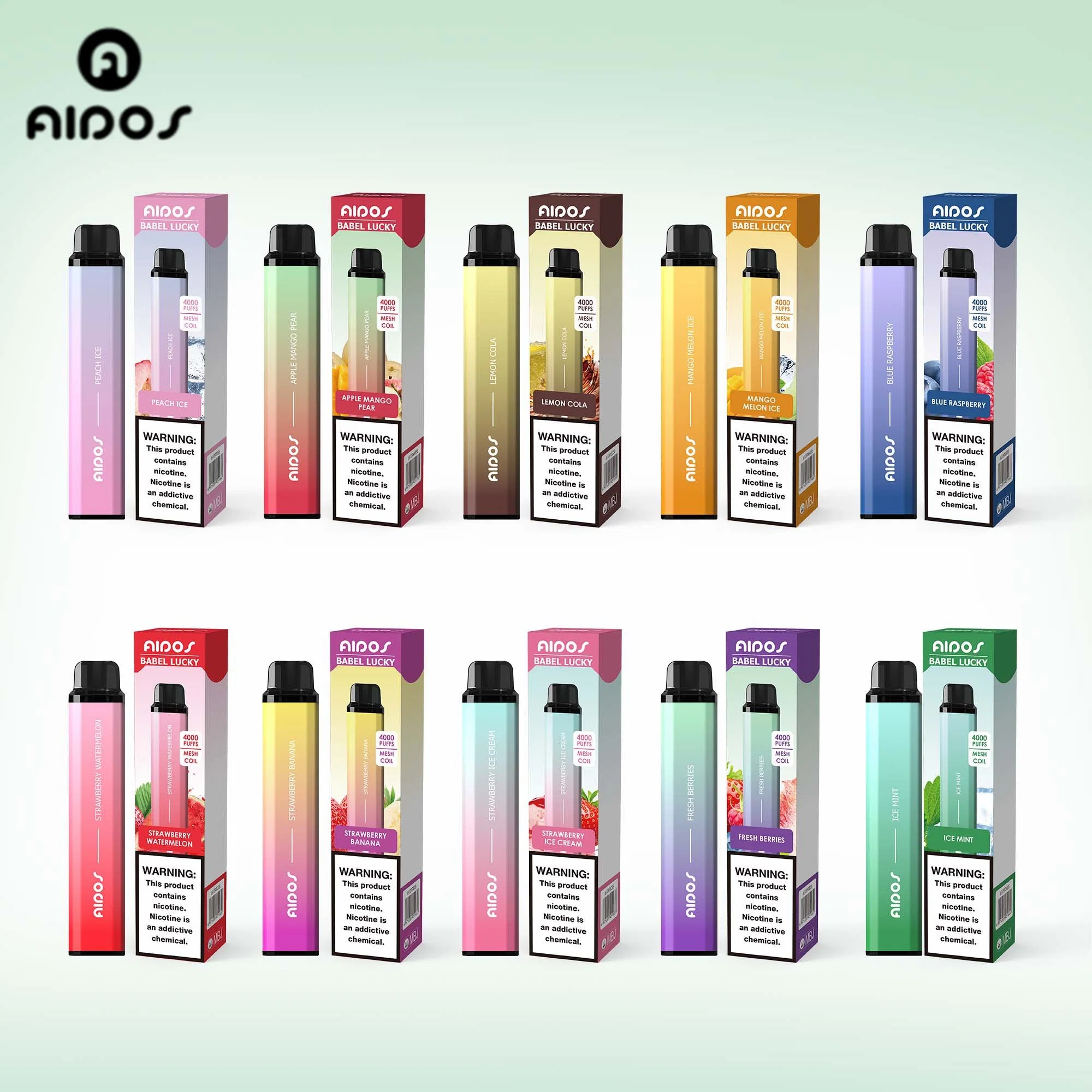 OEM Custom Wholesale/Supplier Disposable/Chargeable Vape Fruit Flavor Aidos Randm 3000 Puffs Vaporizer