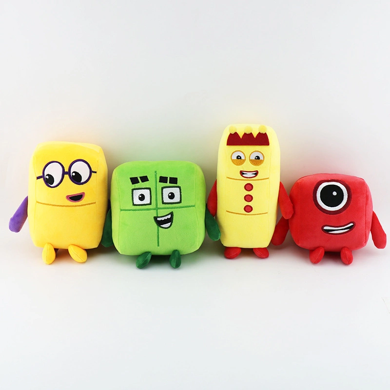 Novo Numberblock um edifício de pelúcia Toy Digital bloqueia Numberblocks