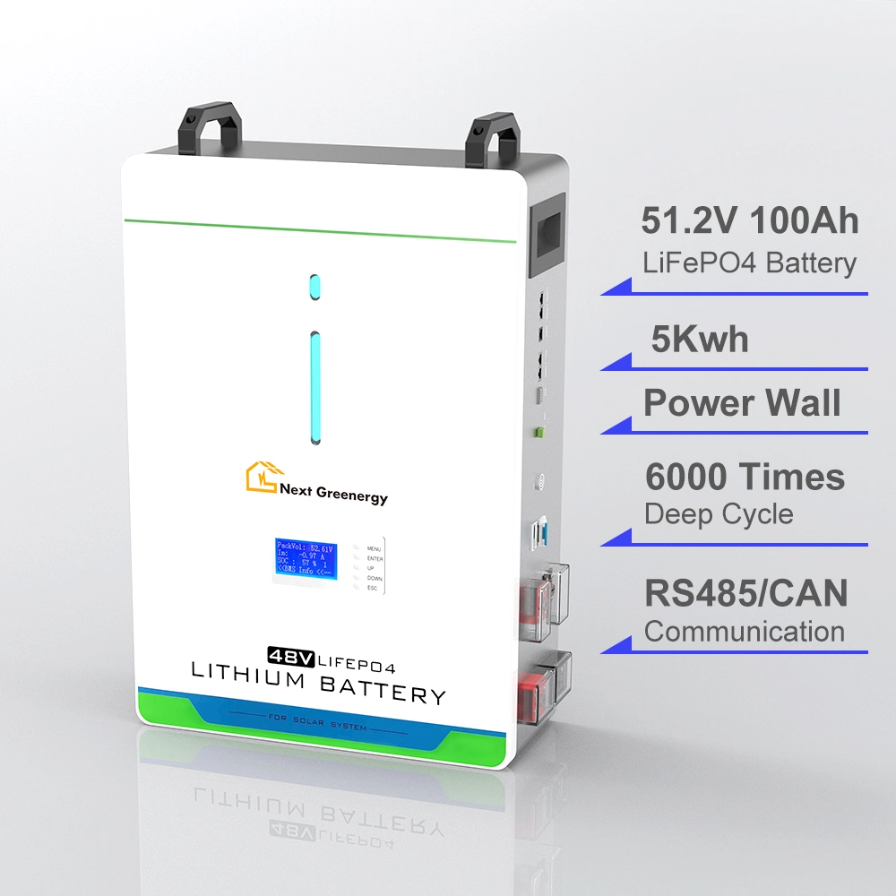 Directly Factory 51.2V Series 100ah Power Supply Wall-Mounted Lithium Battery Solar System