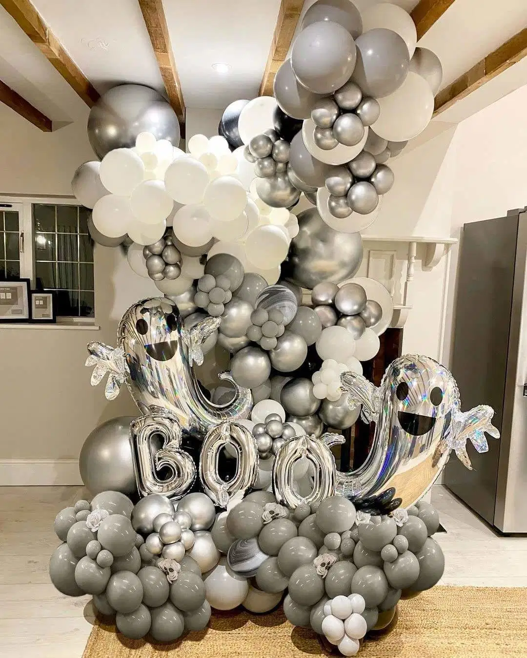 Pastel Marble Metallic White Gray balloon Latex Balloon Arch Kit for Baby Shower Wedding Birthday New Year Party Decorations