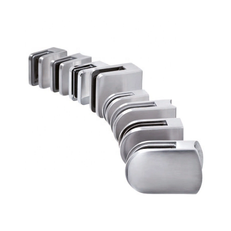 Stainless Steel Metal Decor Staircase Railing Glass Clamp for Handrail