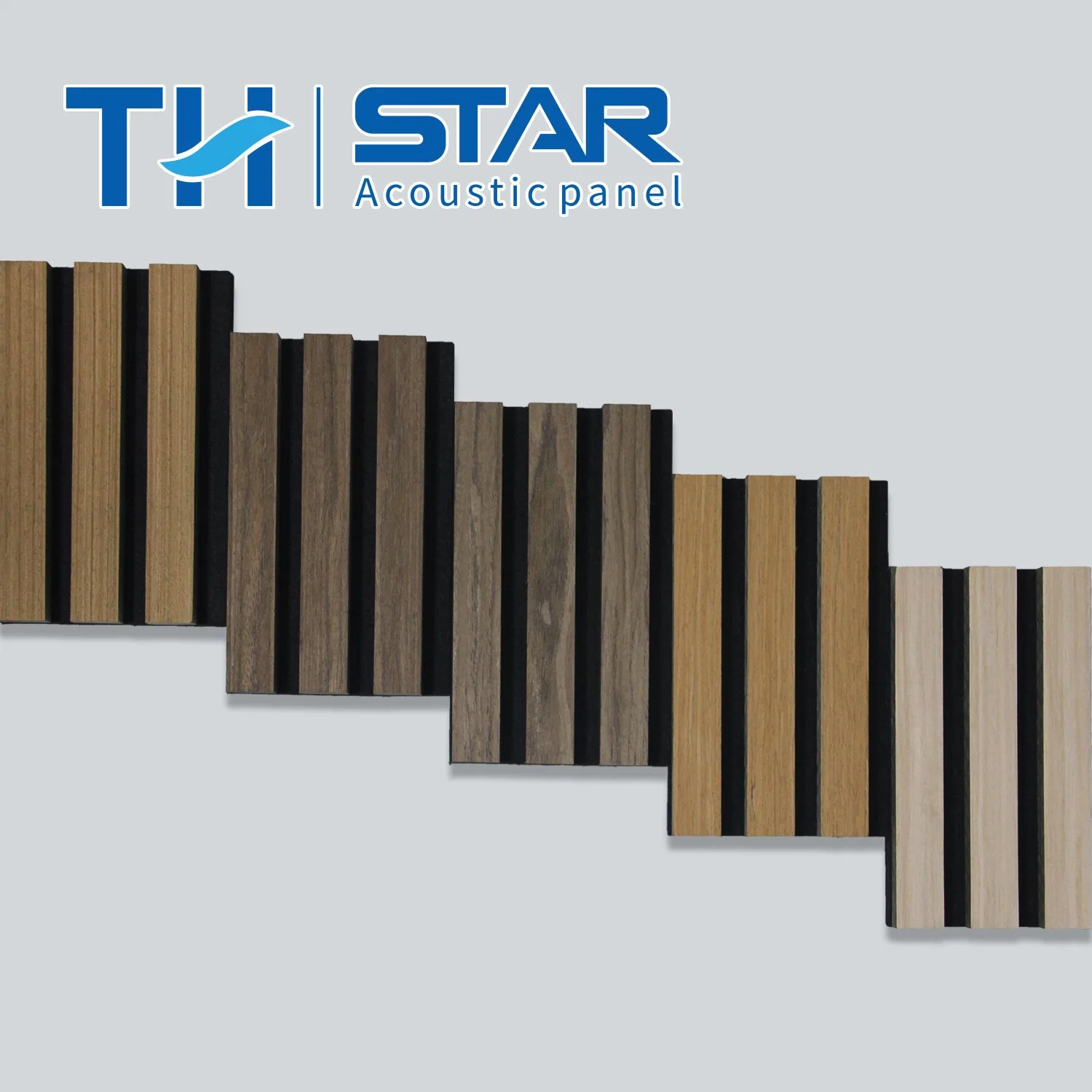 Interior Designing Fireproof Wooden Sound-Absorbing Board Wall Decoration Slat Wooden Acoustic Panel