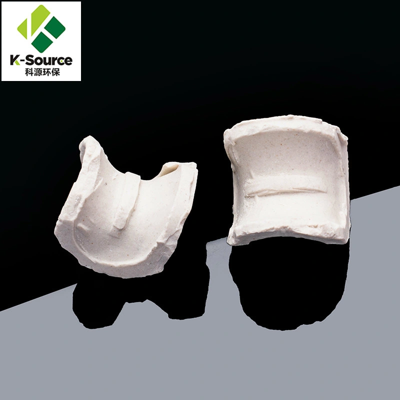 10mm Alúmina Ceramic Berl Saddles Embalaje al azar