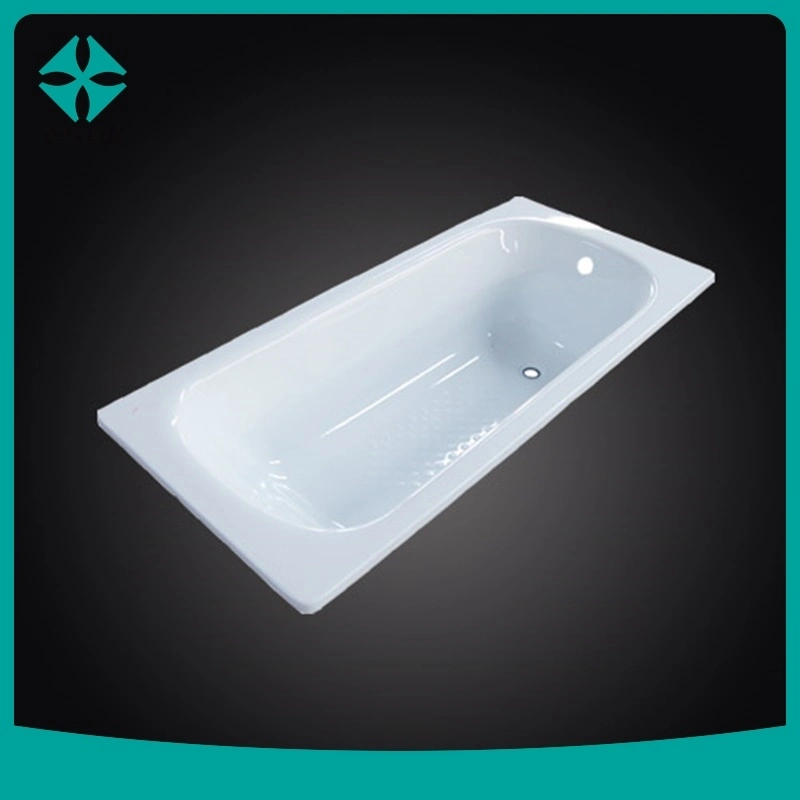 Steel Enamel Bathtub with Stamping Antislip 150X70X39cm