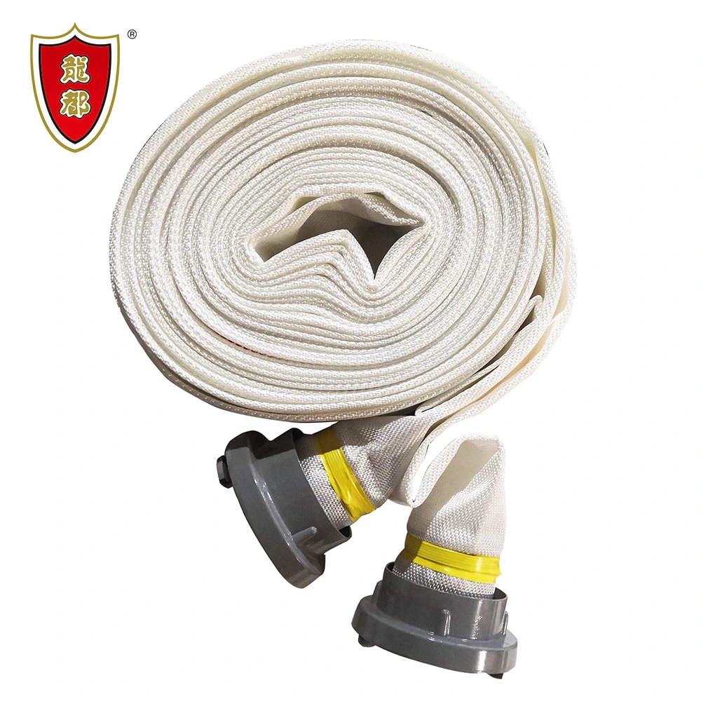 Hersteller Direktversorgung Polyester Einmantel PVC-Futter 20/25/30m Feuer Schlauch für die Brandbekämpfung