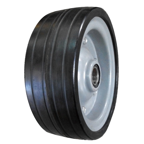 8X3 Inch Wide Heavy Duty 150kgs 330lbs Load Capacity Industrial Black Solid Rubber Wheel with Tire
