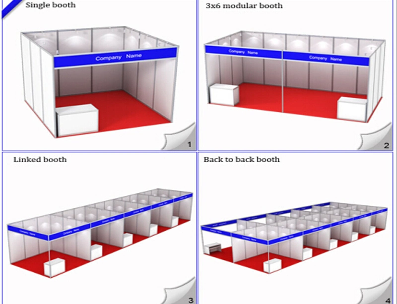 S011 3X3m Exhibition Display Stand Joint Booth Octanorm System Indoor Exhibition Stall Booth