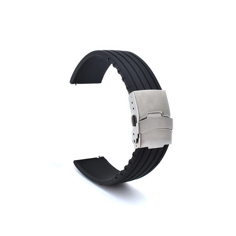 18/20/22mm Universal Round Tail Silicone Strap Band Rubber Wristband for Watch