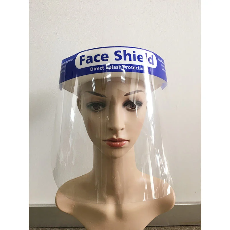 ODM OEM transparente máscara de protección facial de mascotas desechable aislamiento ordinario Protector impermeable de alta calidad con esponja