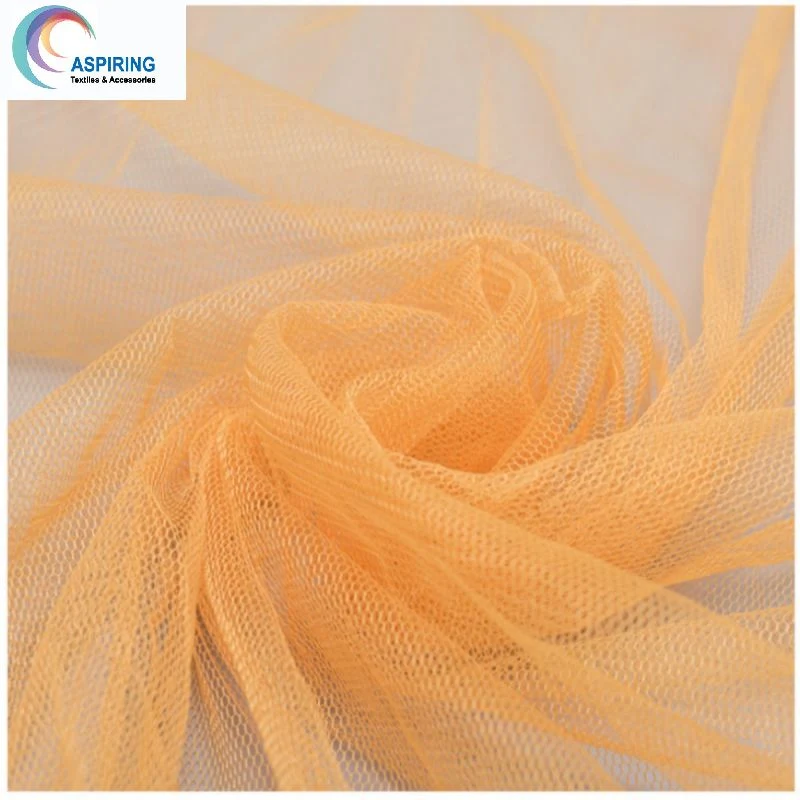 Nylon Tulle Mesh Fabric for Bridal Wedding Dress