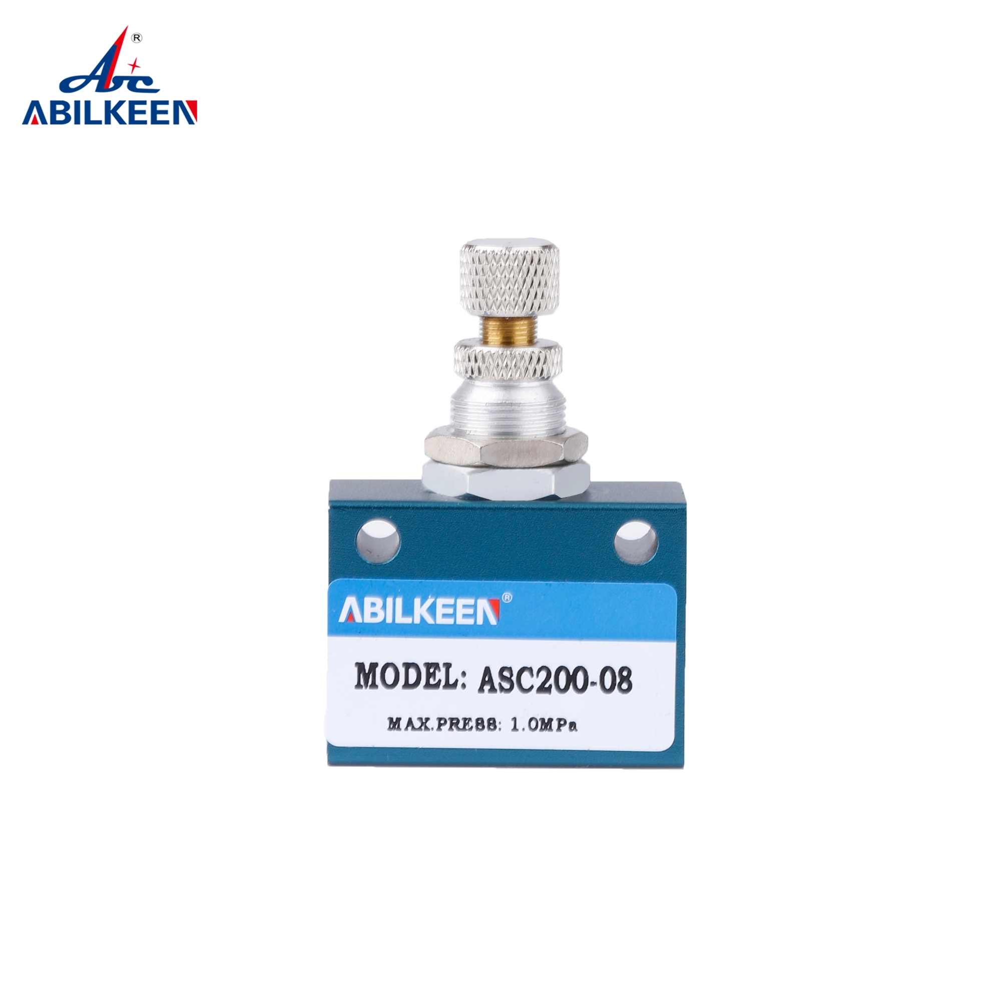 Asc200-08 1/4 Thread Size Direction Pneumatic Air Flow Adjustment Control Valve Exhaust