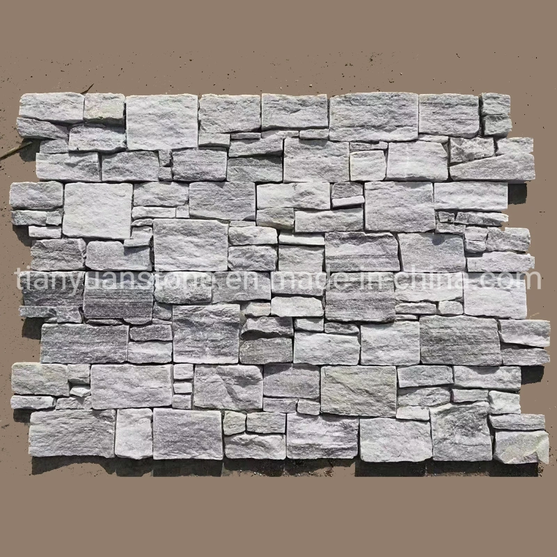 Preto de ardósia rústico Cultura Natural Stone folheados de parede externa de revestimento de ladrilhos