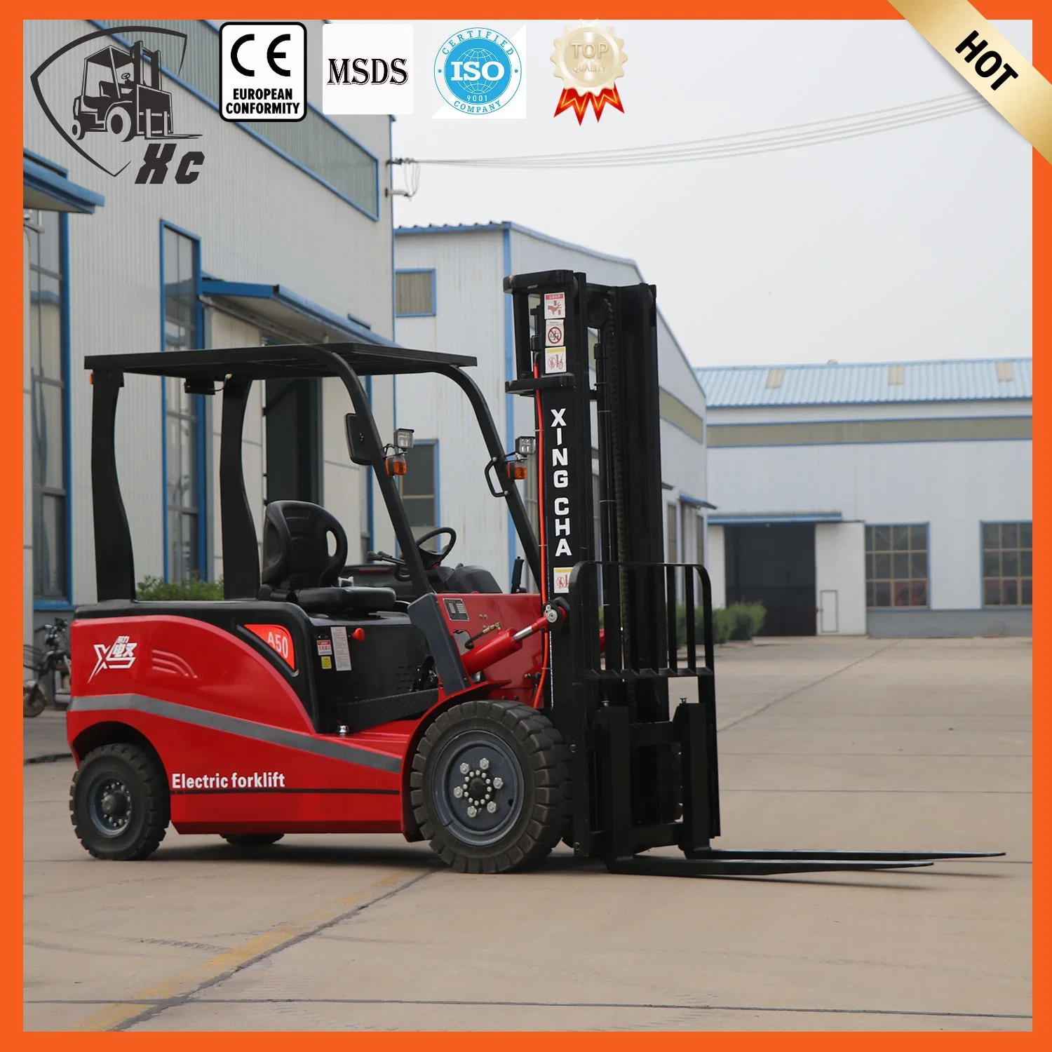 New Standard Export High Quality Electric Forklift with Side Shift