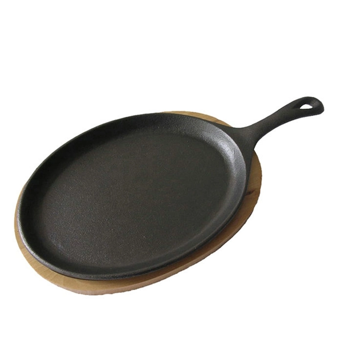 Cast Iron Oval Fajita Pan Set Tableware