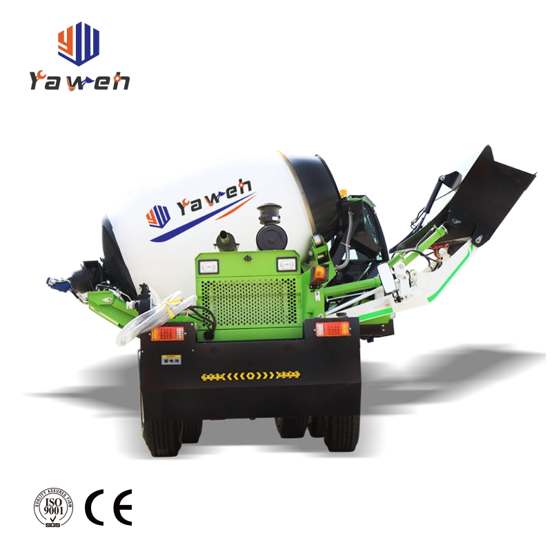 Yaweh 350L 1yard Diesel Drum Trucks 5yard Concrete Mixer Industrial Car