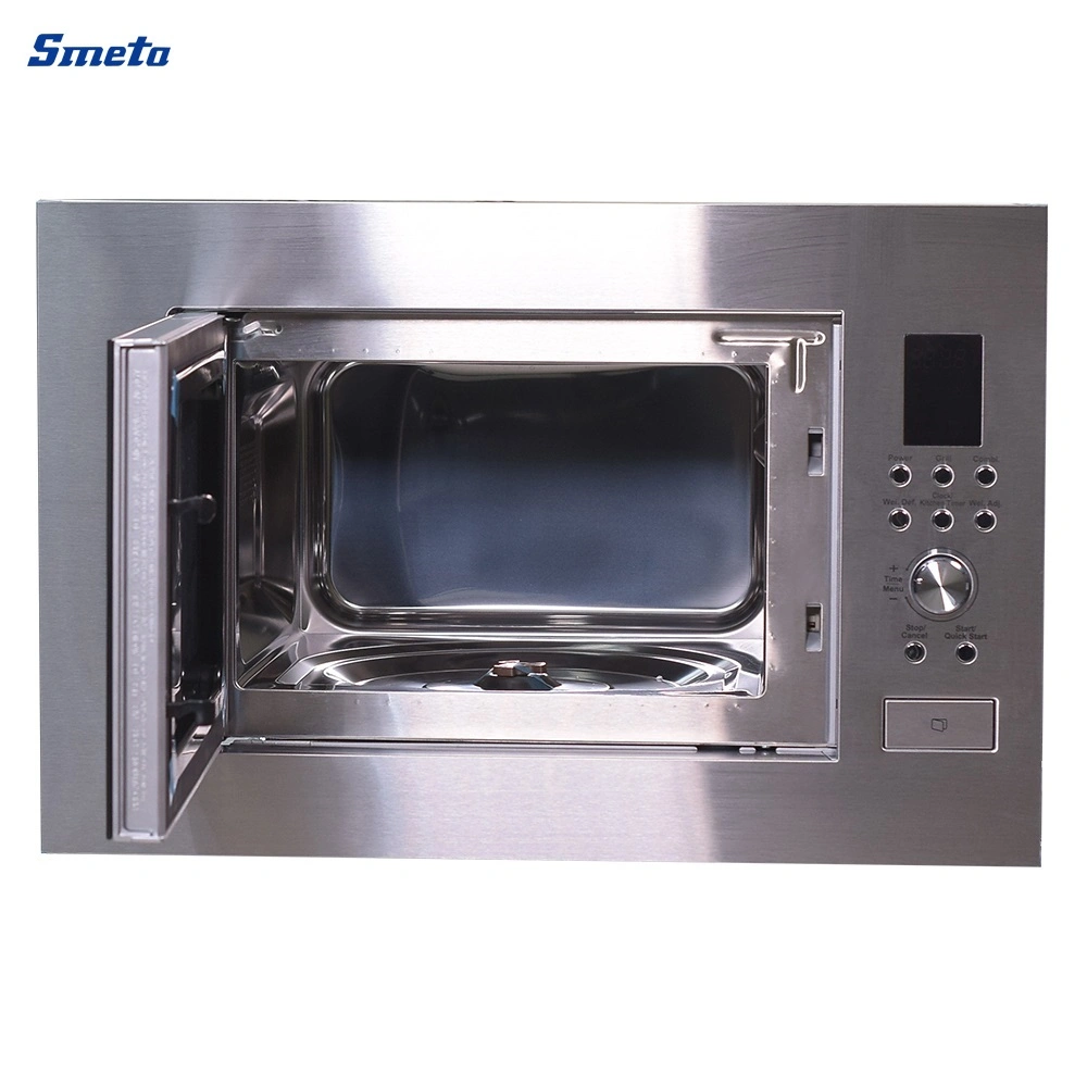 Smeta 25L OEM Black Digital Built in Microwave Oven with Grill for Hom