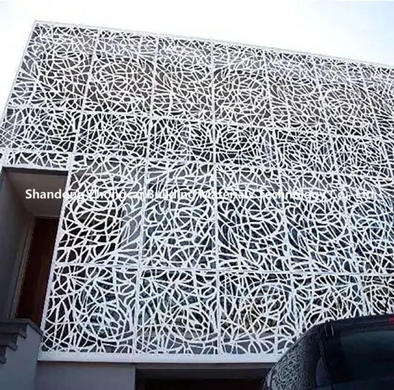 Curtain Wall Special-Shaped Curved Carved Hollow Perforated Exterior Wall Aluminum Veneer Construction Material