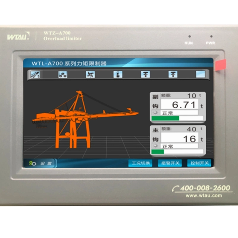 Circuit de commande électrique Wtau avec indicateur de surcharge pour la grue de benne