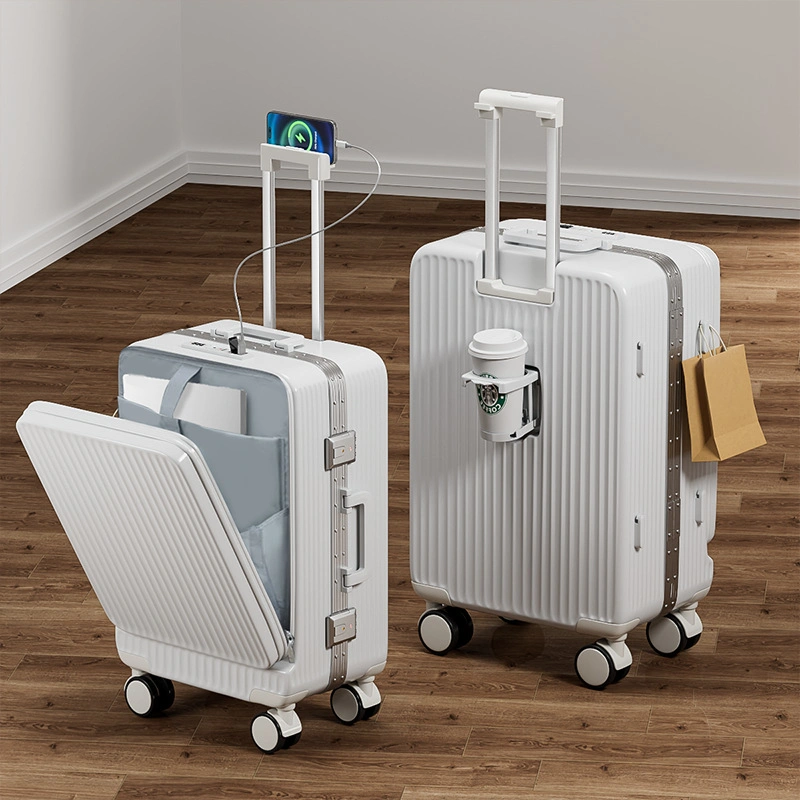 New Product Carry on Neutral Both Men and Women 18 Inches Aluminum Frame Suitcase