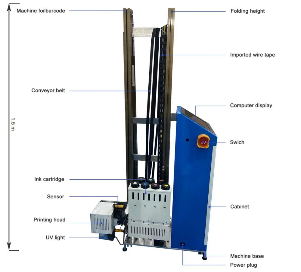 Vertikale wasserdichte hochwertige Wand-Drucker 3D Dekorative Wand Inkjet Drucker