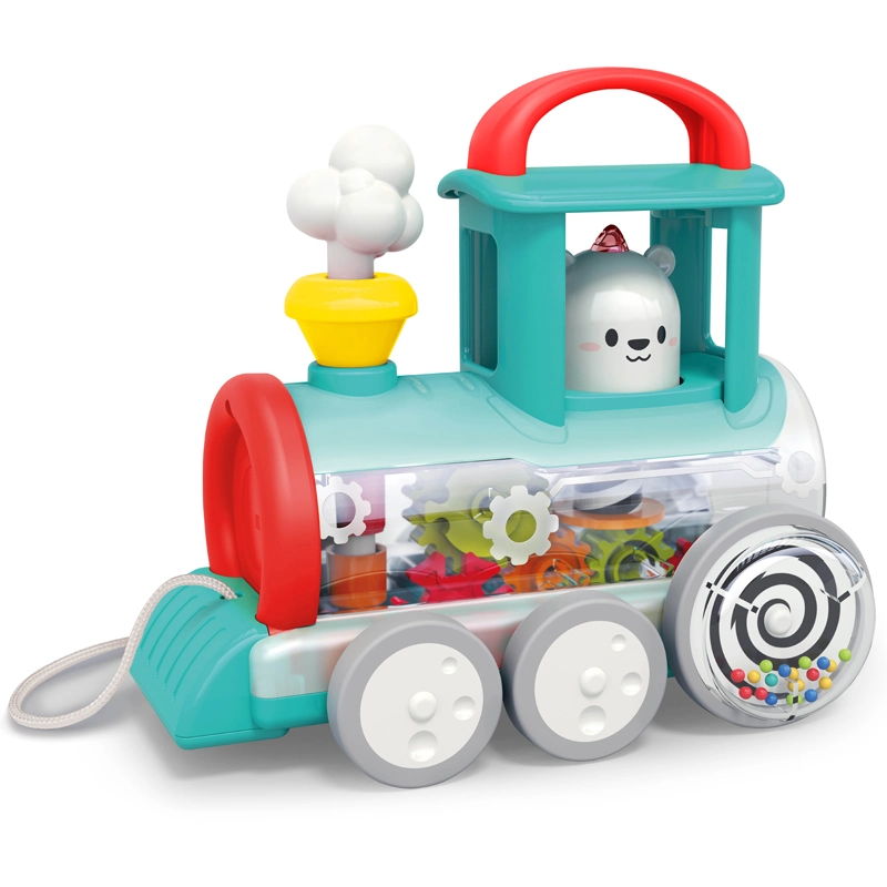 New Best Push Along Train Toy Car Electric Vehicle Baby Products Wholesale/Supplier Small Toys for Baby Children Kids Educational Plastic Toys