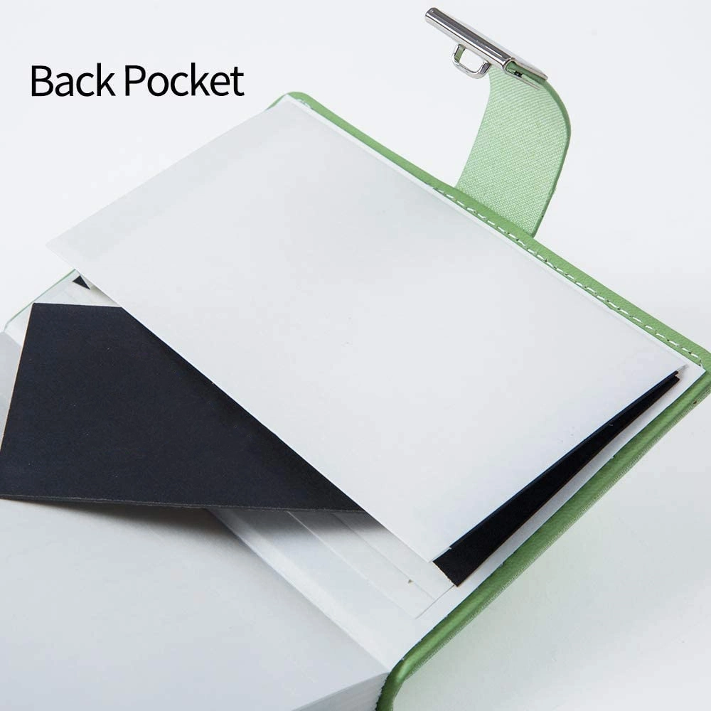 Light Green Notebook Hardcover PU Leather Cover Girl Lock Diary