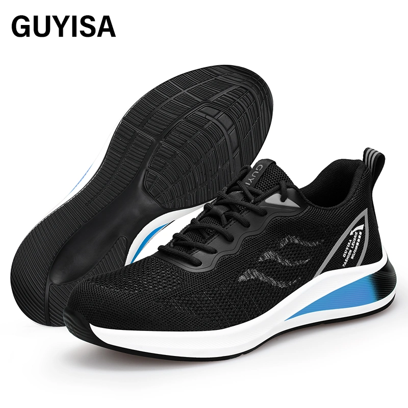 Guyisa New Safety Shoes Lightweight PU Outsole Factory Direct Sales Men's Outdoor Sports Steel Toe Safety Shoes