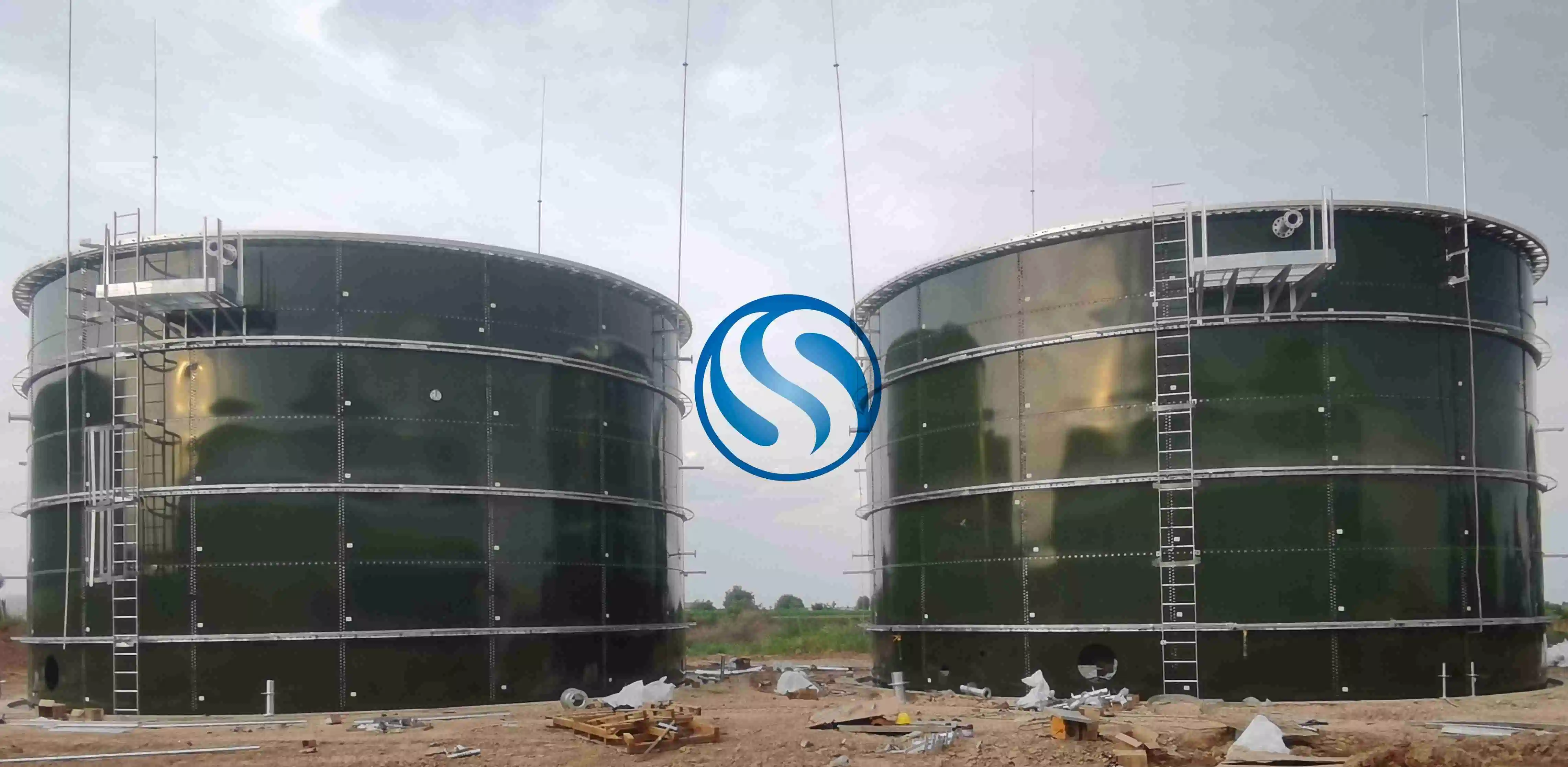 Glass Fused to Steel Tank Used as Beer Wastewater Treatment