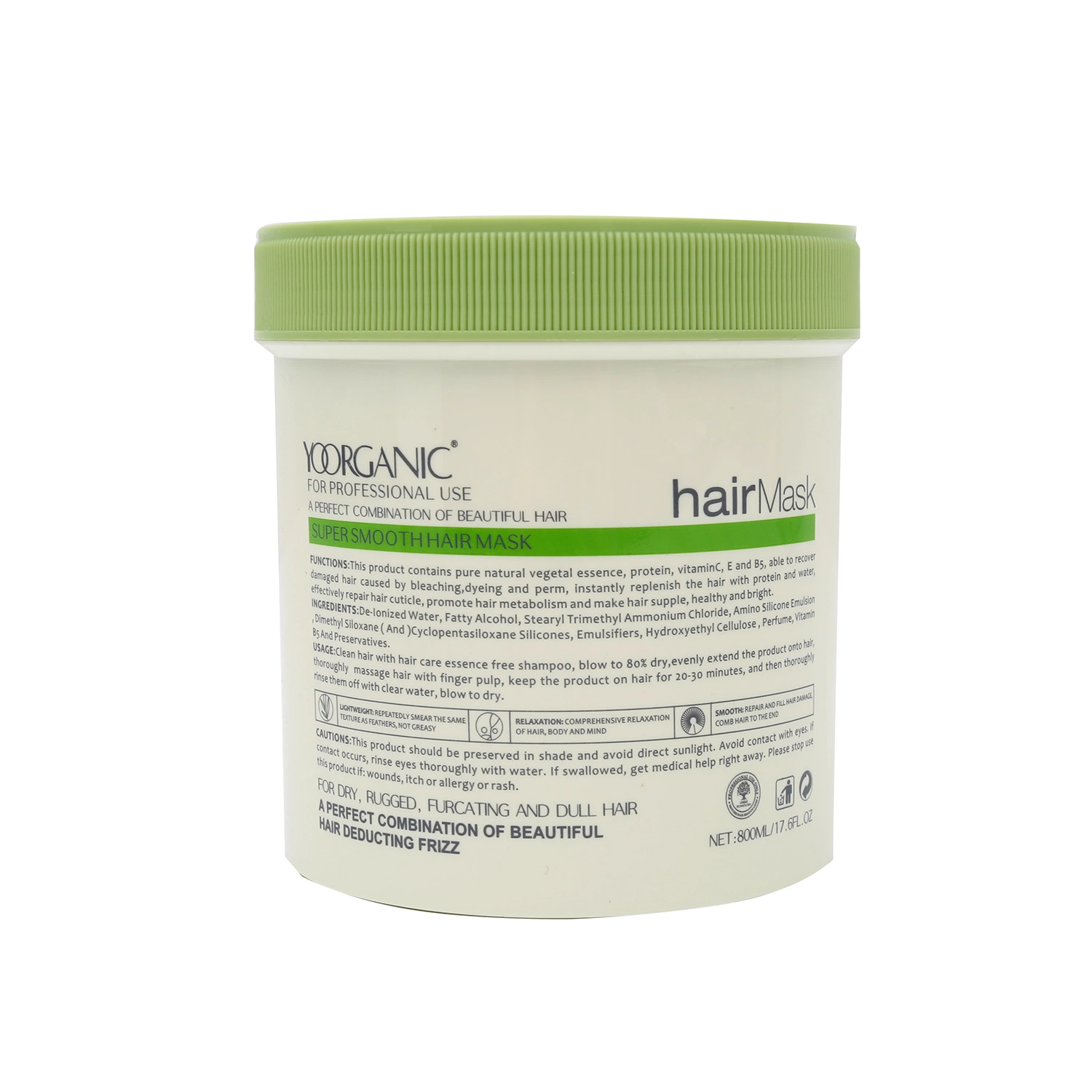 Keratin Professional Keratin and Collage Hair Mask Organic for Hair Care Repair Damaged Hair