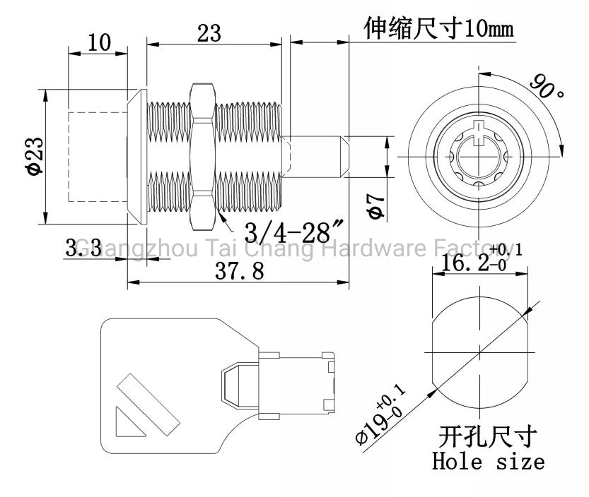 Safe Euro Cylinder Key Code Small Cabinet Locks