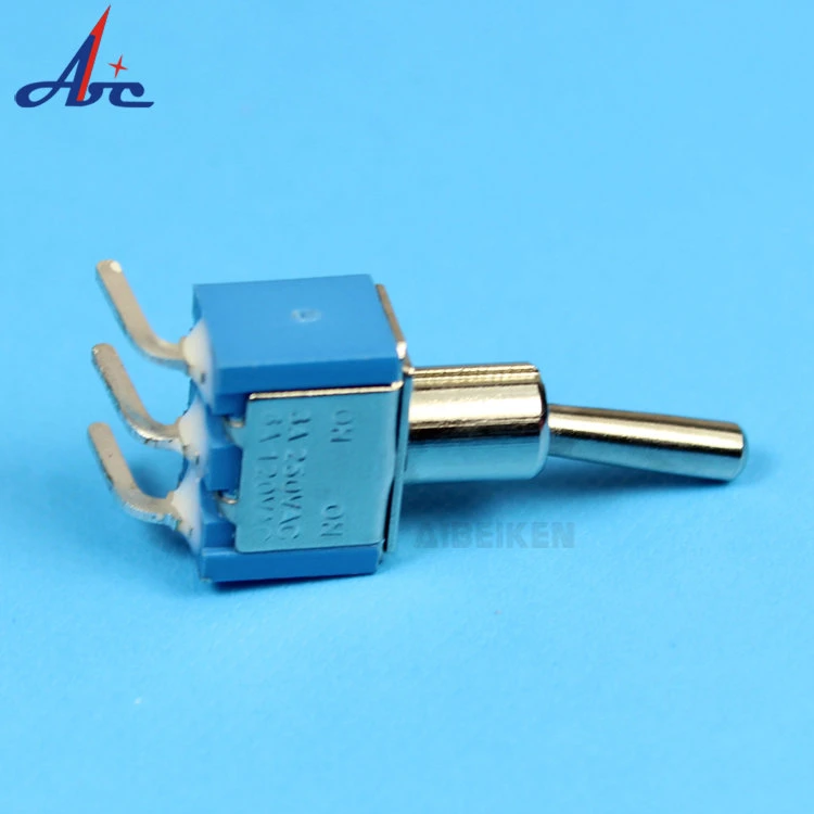 Industrial 12mm 15A/250VAC 2 Feet 2 Files on-off Rocker Arm Shaking Power Switch Toggle Switch