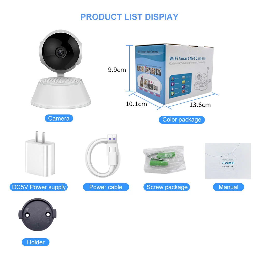 Günstigste 480p WiFi Smart Home Indoor Network Wireless Security Audio Kamera