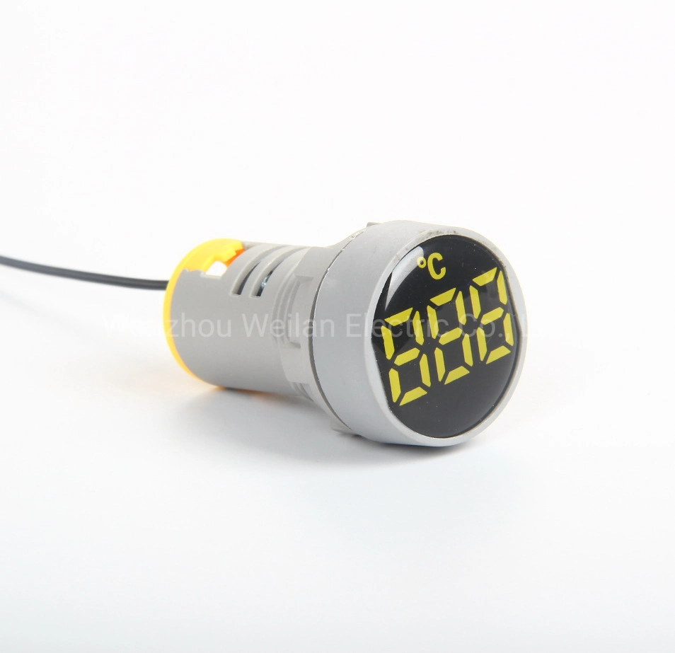 LED Digital Display Temperature Meter Thermometer with Signal Light