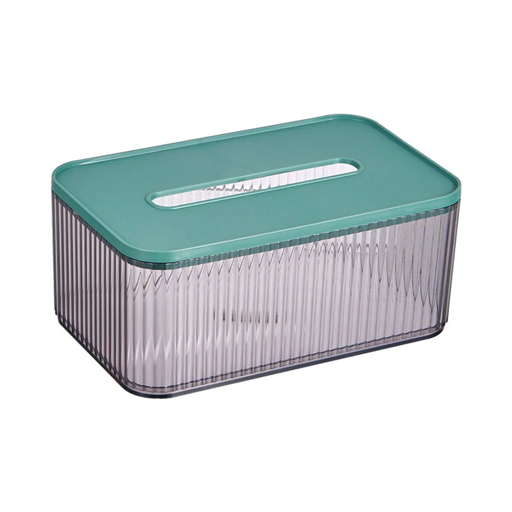 Tissue Organizer Plastic Transparent Desktop Organizer Napkin Paper Storage Box Tissue Box