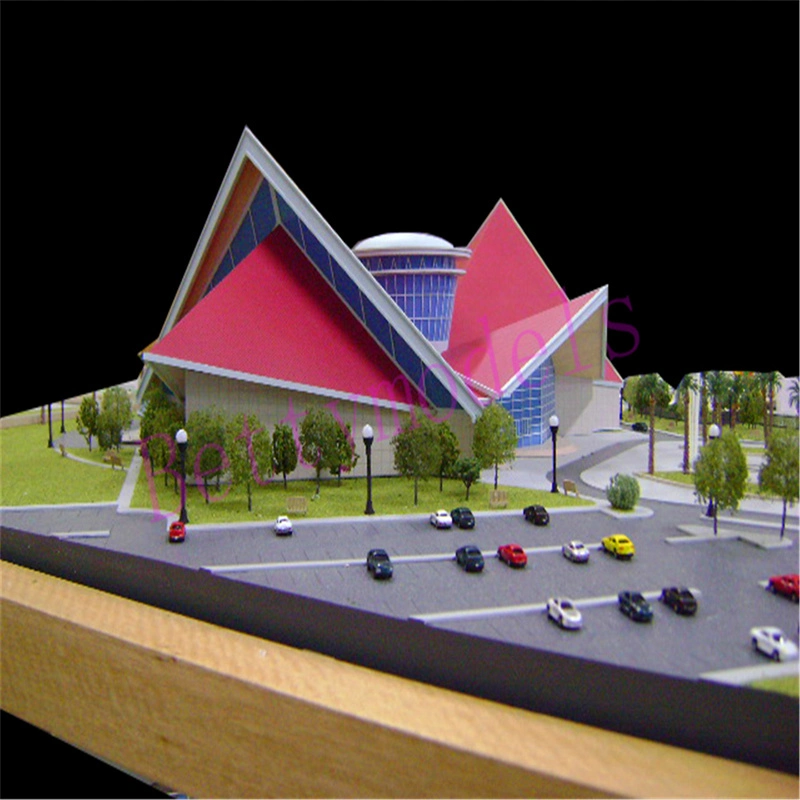 Exquisite Commercial Building Scale Model Making Paint Theater Architecture Physical Model