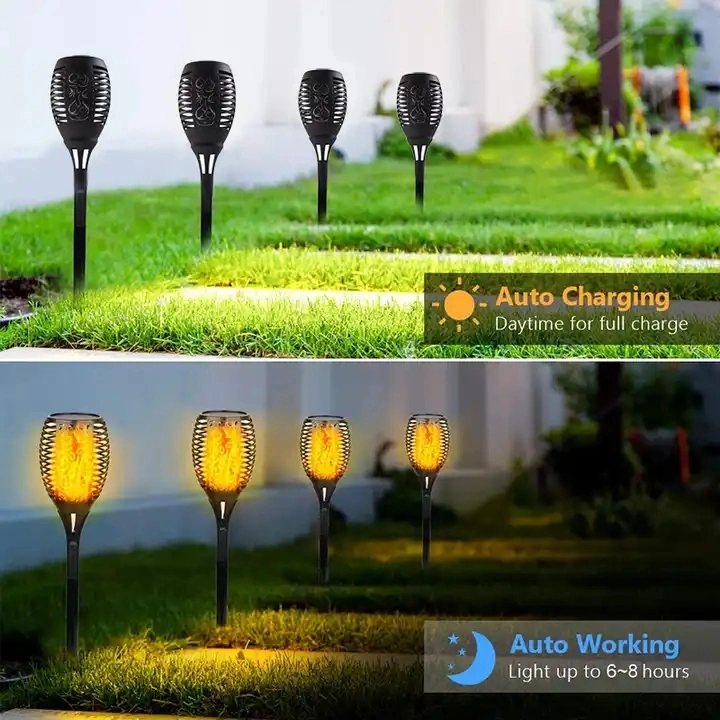 Solar Flame Lamps LED Garden Light for Outdoor IP65 Solar Pathway Light Lawn Lamp Solar Garden Landscape Light