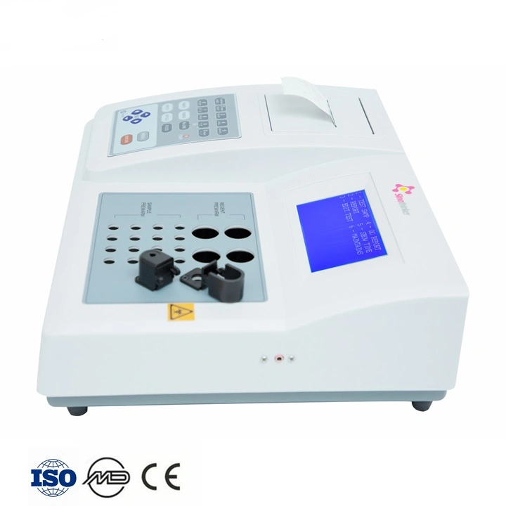 Auto Blood Coagulation Analyzer Double Channel Coagulometer Analyzer