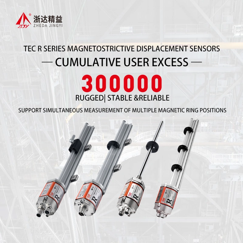 Sensor de desplazamiento magnetostrictivo del sensor de desplazamiento magnético del transductor de desplazamiento TEC con Certificación CE