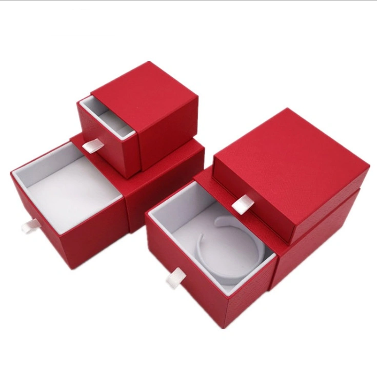 Colorful Stand-up Gift/ Cosmetic/ Jewelry Storage and Packaging Paper Case Box with Drawers