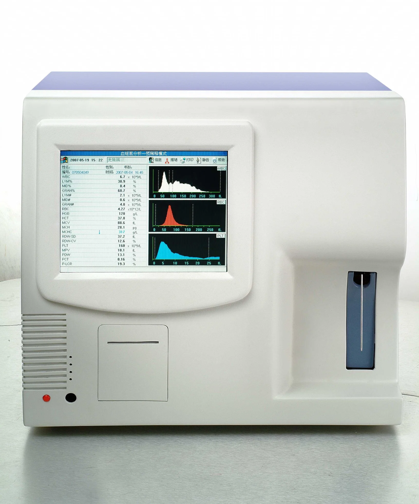 Analisador de hematologia automático portátil para laboratório de testes sanguíneos