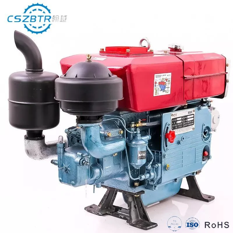 Motor de barco a diesel Cszbtr de um cilindro Mini motor fora de borda 4 Motores Diesel pequenos para Agricultura de curso