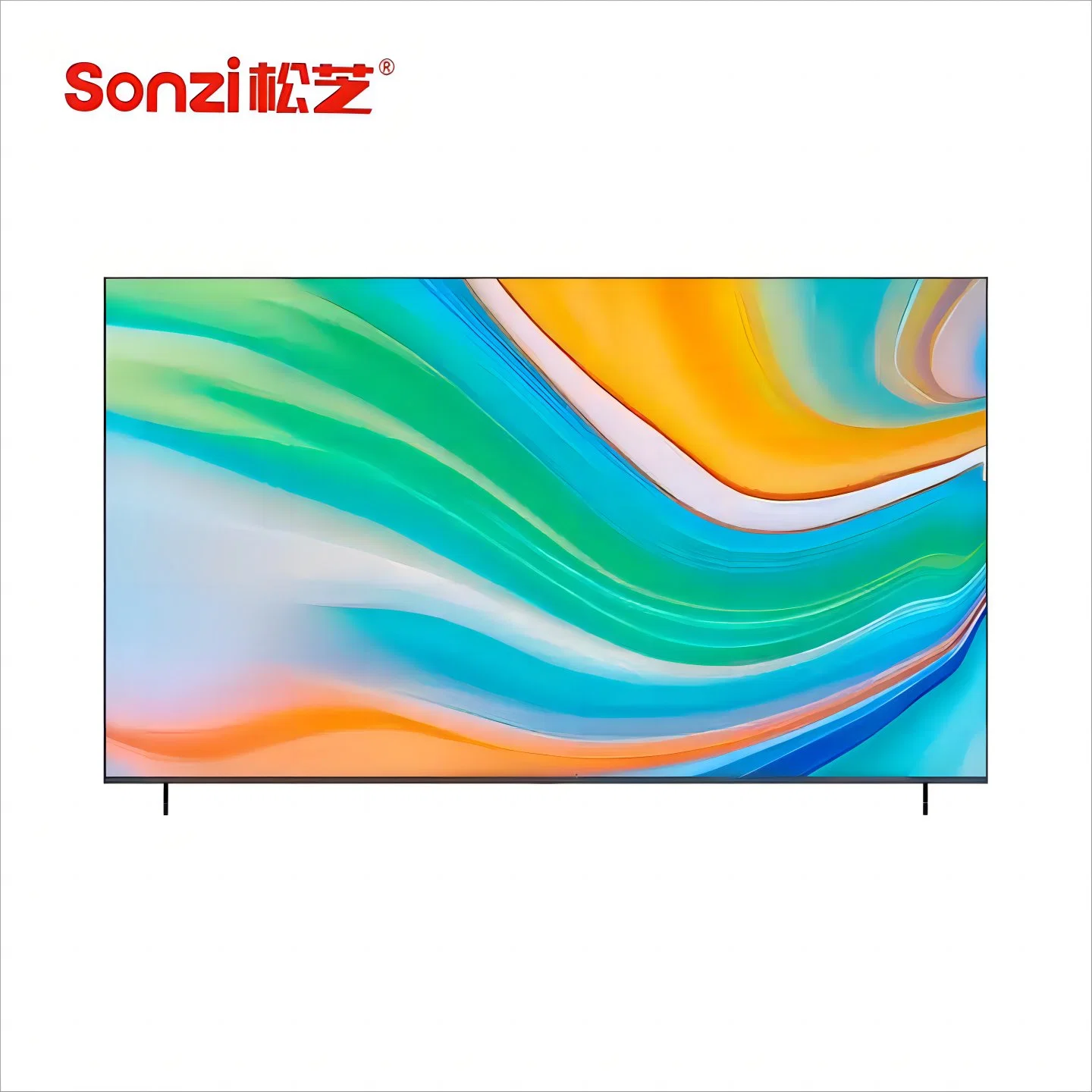 Slim Frame 50 Zoll LED-Fernseher Android System Smart TV Rahmenloses digitales WiFi-Fernsehen