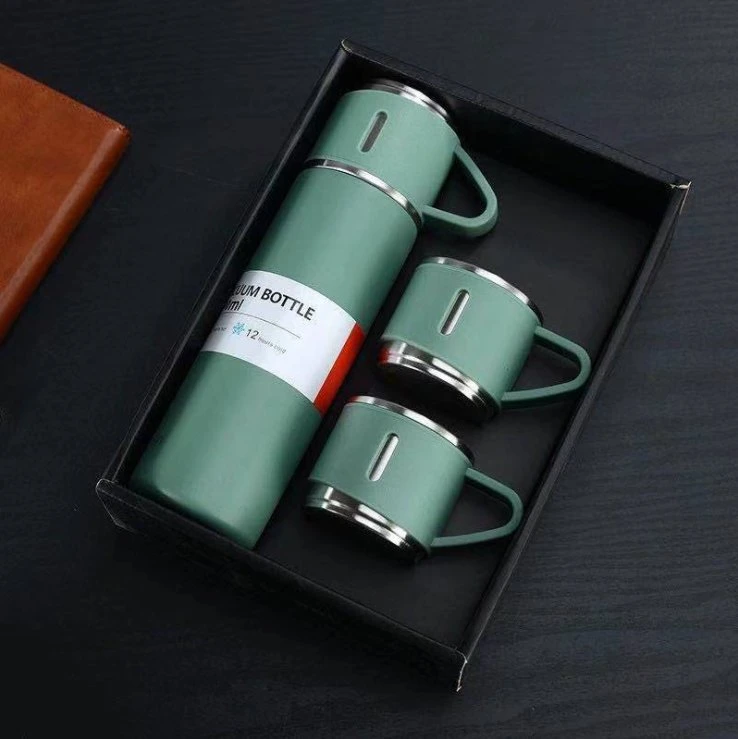 Vacuum Flask and Cups Corporate Gift Set for Business Promotion Gifts