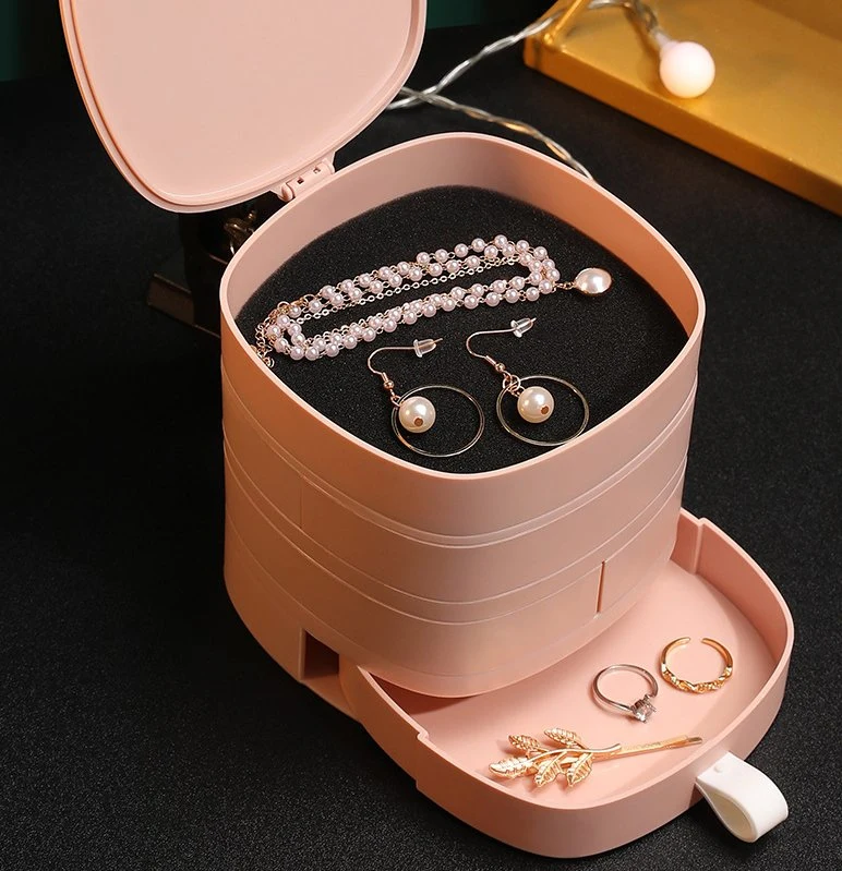 Rotating Storage Holders Storage Holder Rack Gold Filled Jewelry Box